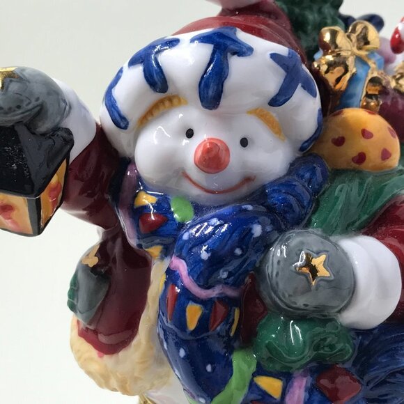 Vintage Christmas Holiday Hinged Trinket box for presents or decoration - Picture 2 of 11